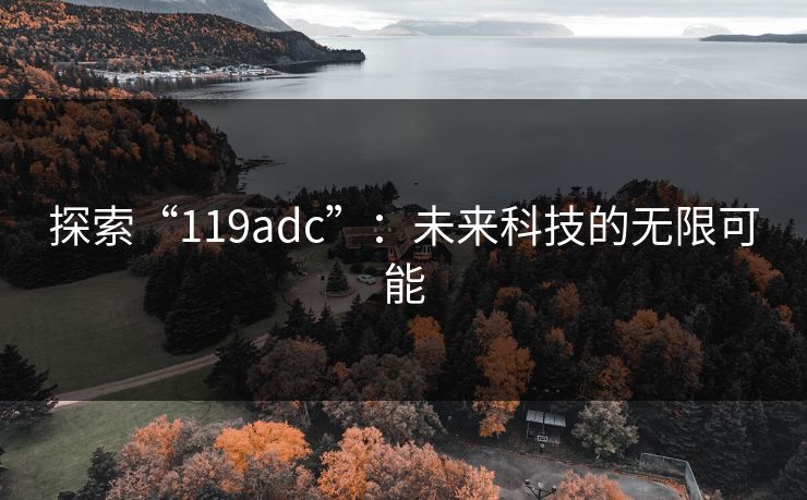 探索“119adc”：未来科技的无限可能