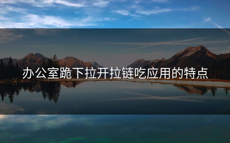 办公室跪下拉开拉链吃应用的特点