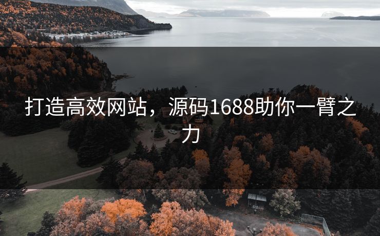 打造高效网站，源码1688助你一臂之力